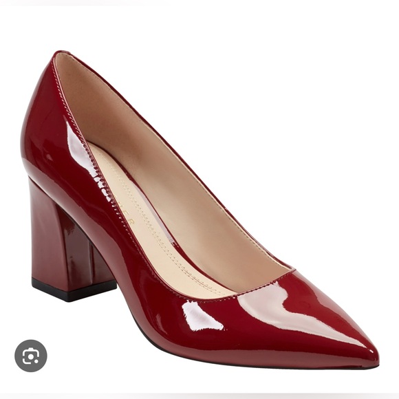 Marc Fisher Shoes - Marc Fisher “Zala” Red Patent Leather Pumps